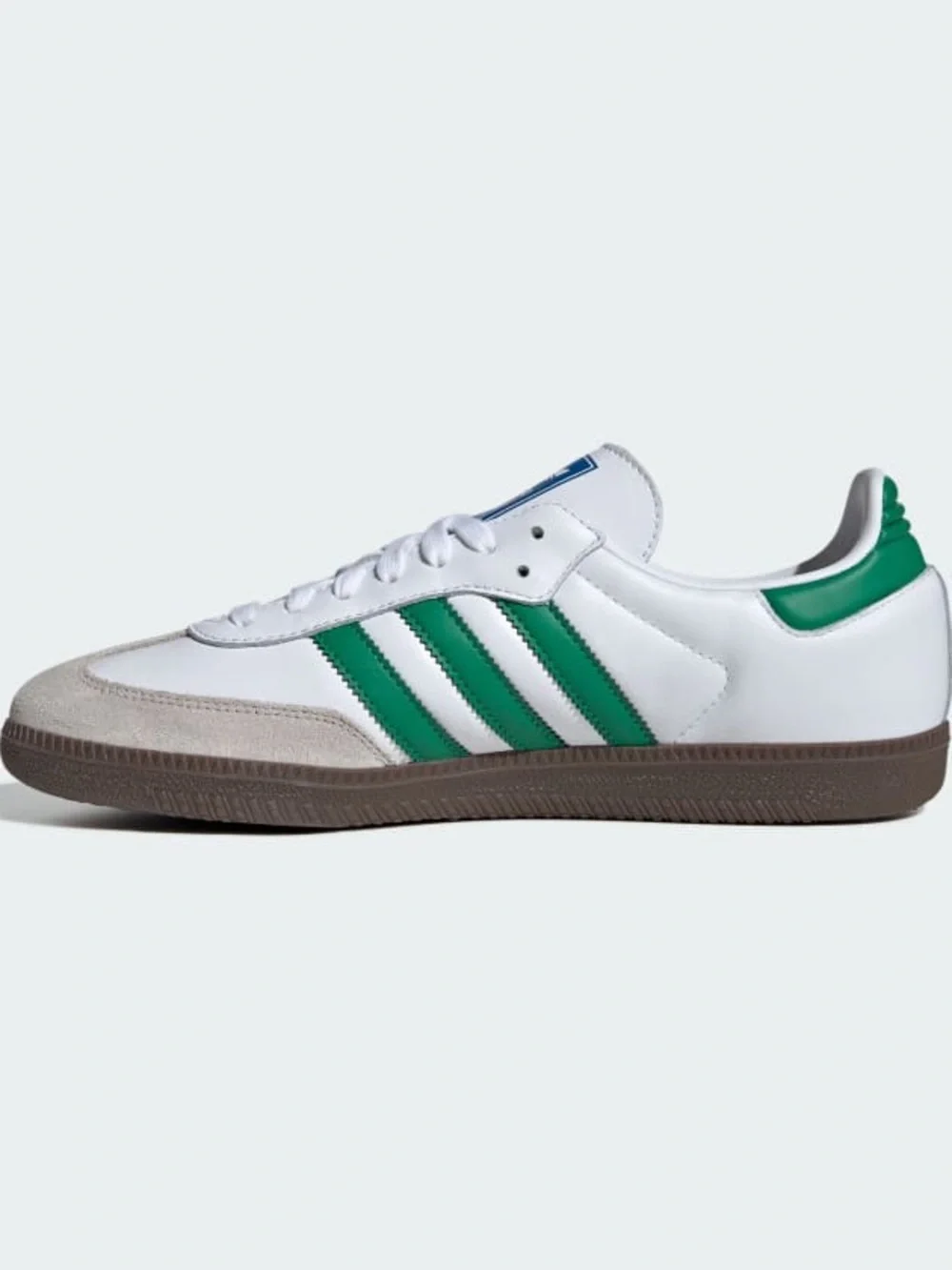 Adidas Samba Sneakers in White with Green Stripes New with tags - Picture 2 of 11